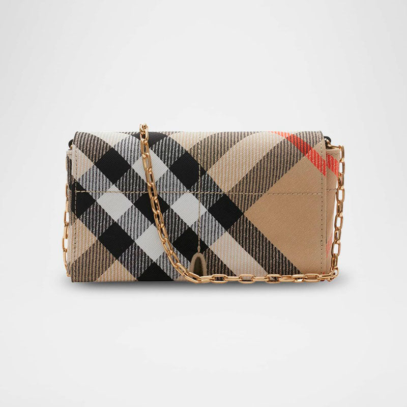 バッグ Burberry Bolsa Shoulder Snip Mini Check Jacquard – Mercado de Luxo | O