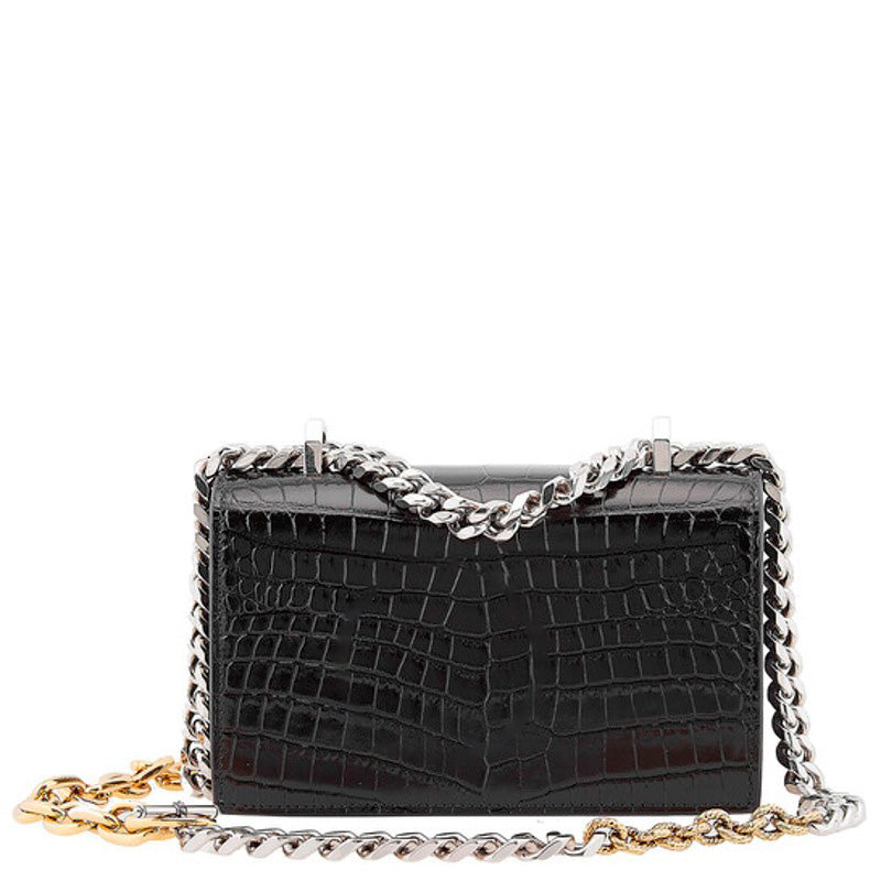 Bolsa Shoulder Mini Jeweled Chain Linked