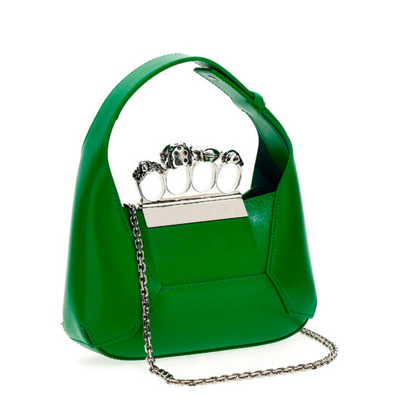 Bolsa Shoulder The Jewelled Hobo Mini In Bright Green