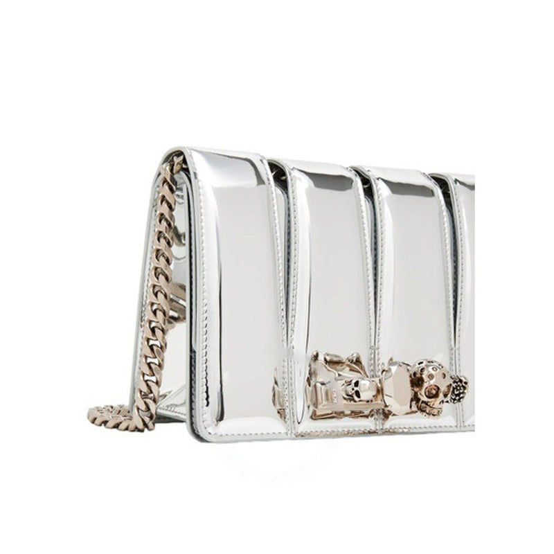 Bolsa Shoulder Slash Chain Strap Silver