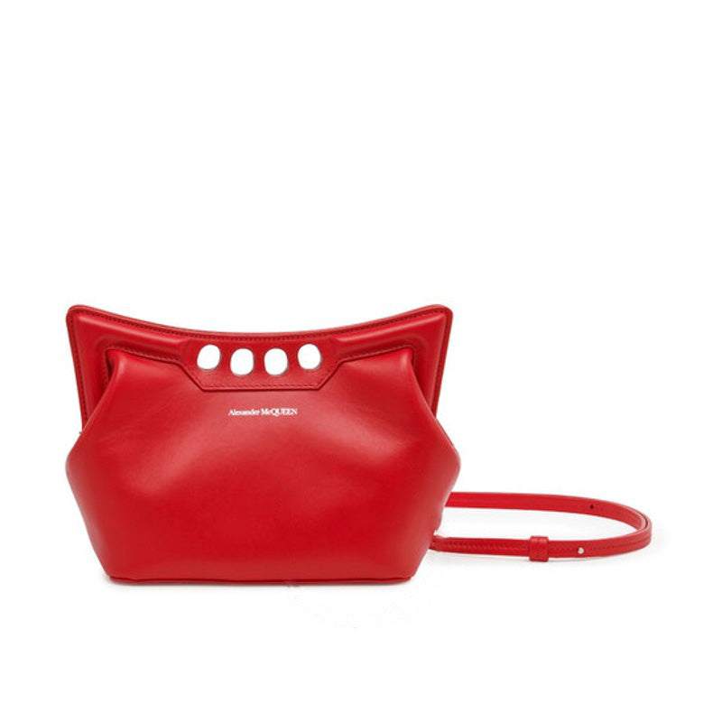 Bolsa Shoulder The Peak Mini in Welsh Red - Mercado de Luxo - O Maior E-Commerce de Bens, Produtos e Serviços de Luxo do Brasil.