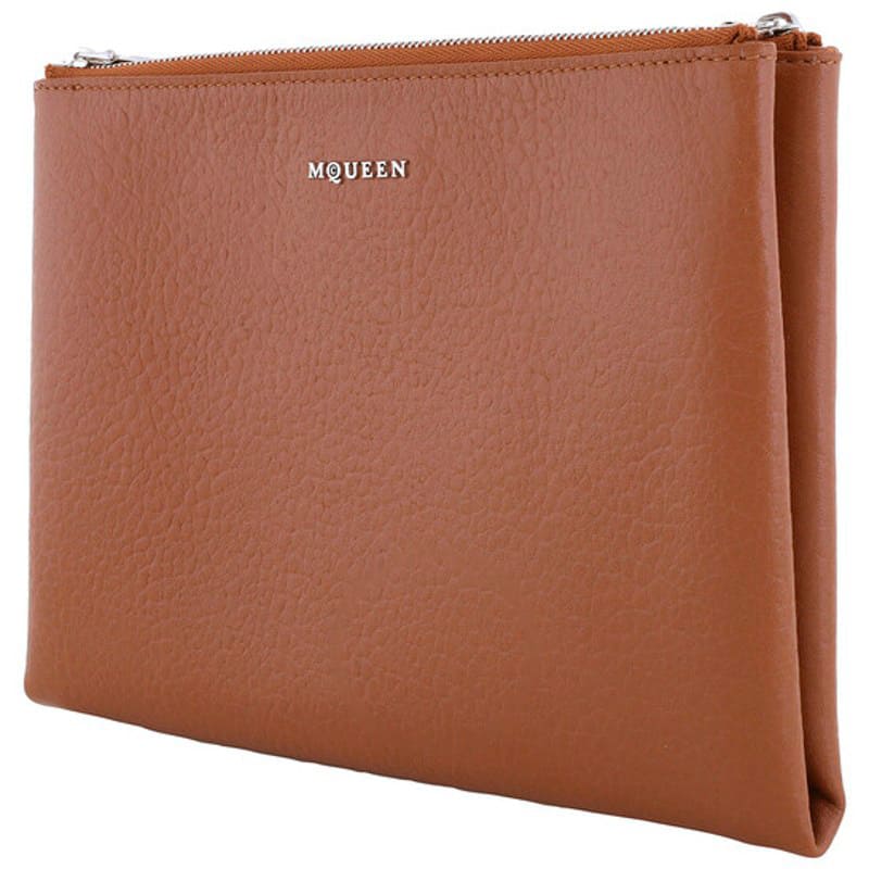 Bolsa Clutch Ladies Pecan Logo Plaque