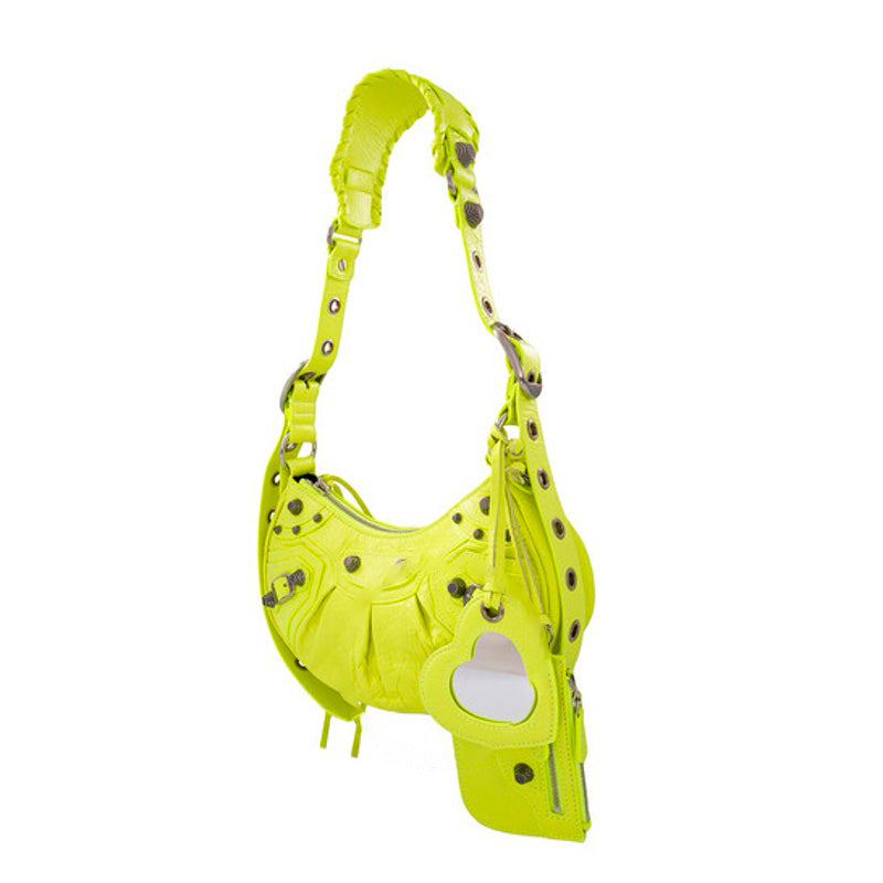 Bolsa Shoulder Le Cagole XS In Neon Yellow