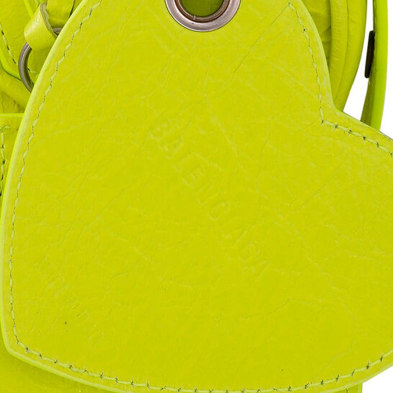 Bolsa Shoulder Le Cagole XS In Neon Yellow
