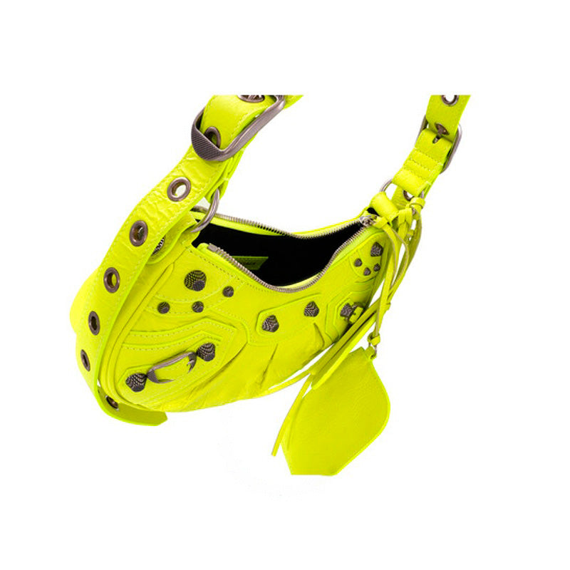 Bolsa Shoulder Le Cagole XS In Neon Yellow