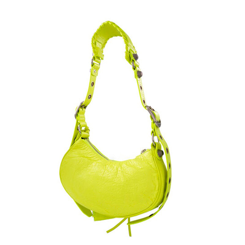 Bolsa Shoulder Le Cagole XS In Neon Yellow
