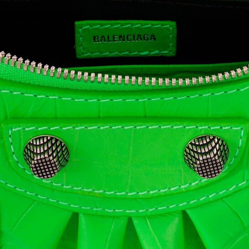 Bolsa Shoulder Le Cagole Mini In Acid Green