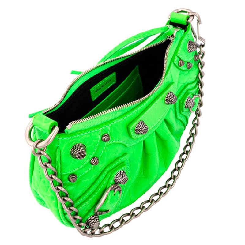 Bolsa Shoulder Le Cagole Mini In Acid Green