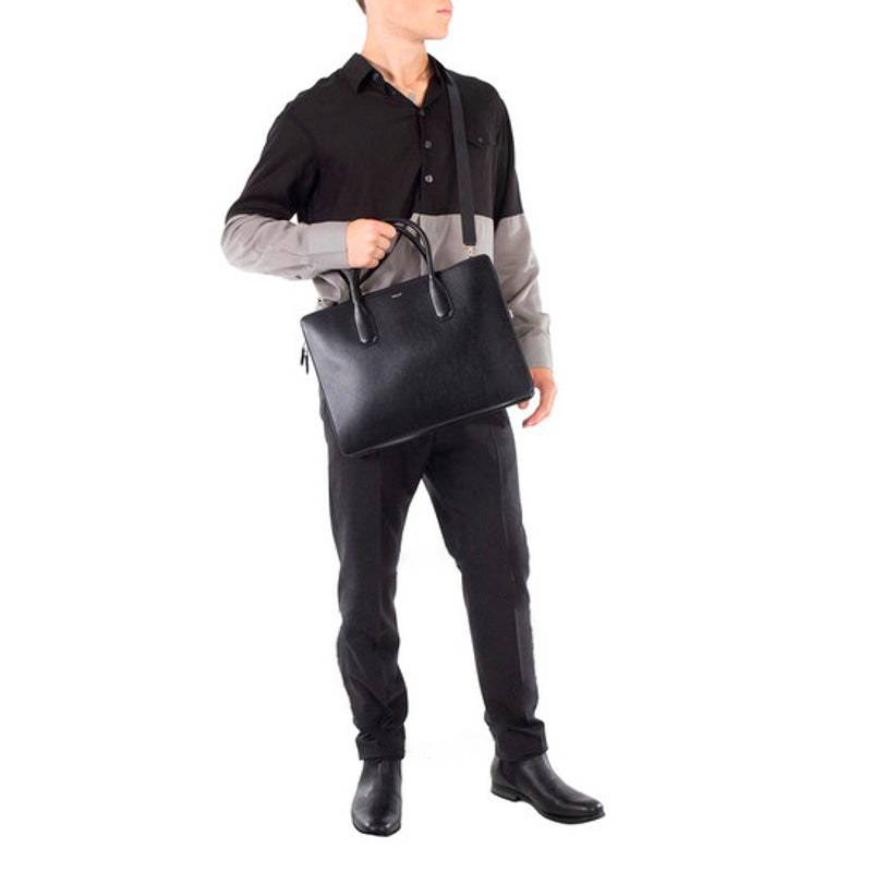 Bolsa Messenger Open Box Banque Black Business