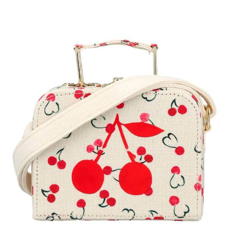Bolsa Handle Cherry Print Cotton - Mercado de Luxo - O Maior E-Commerce de Bens, Produtos e Serviços de Luxo do Brasil.