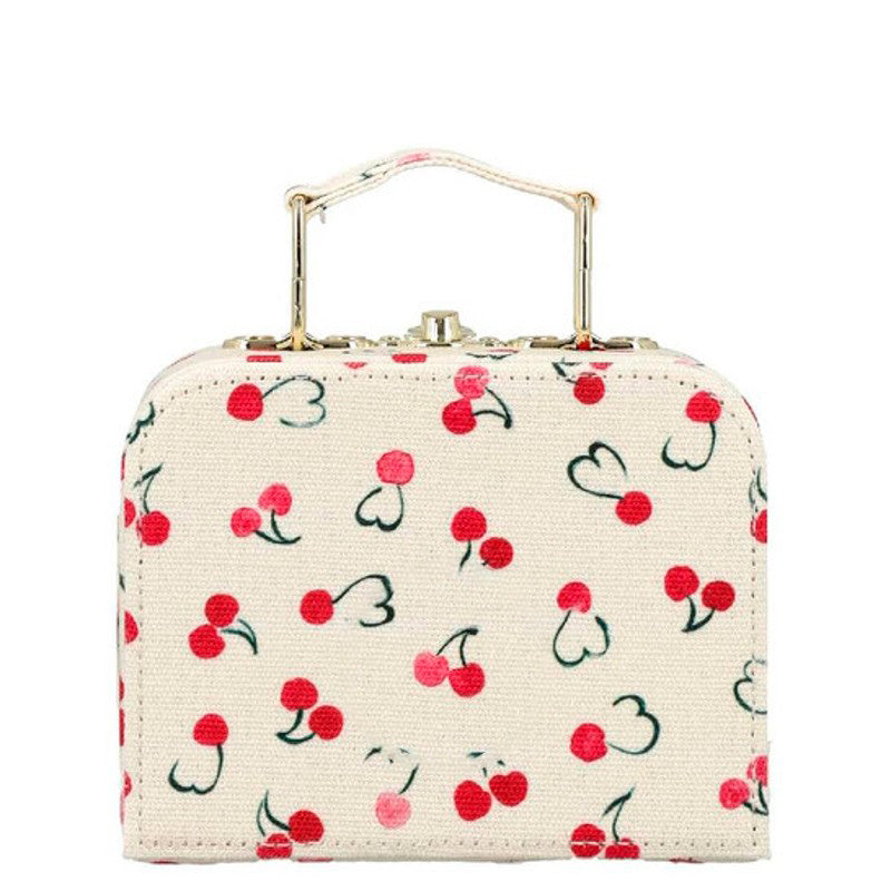 Bolsa Handle Cherry Print Cotton