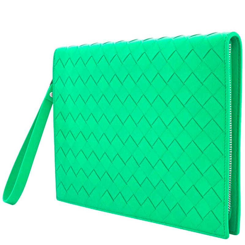 Bolsa Wallet Parakeet Small Intrecciato Document Case
