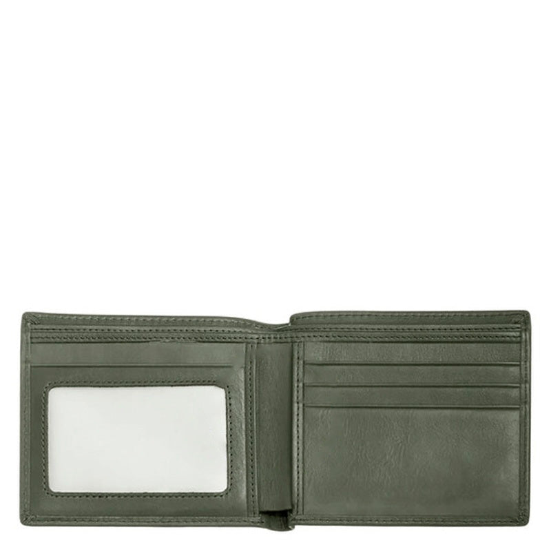 Bolsa Wallet Locke Genuine Bi Fold   Olive