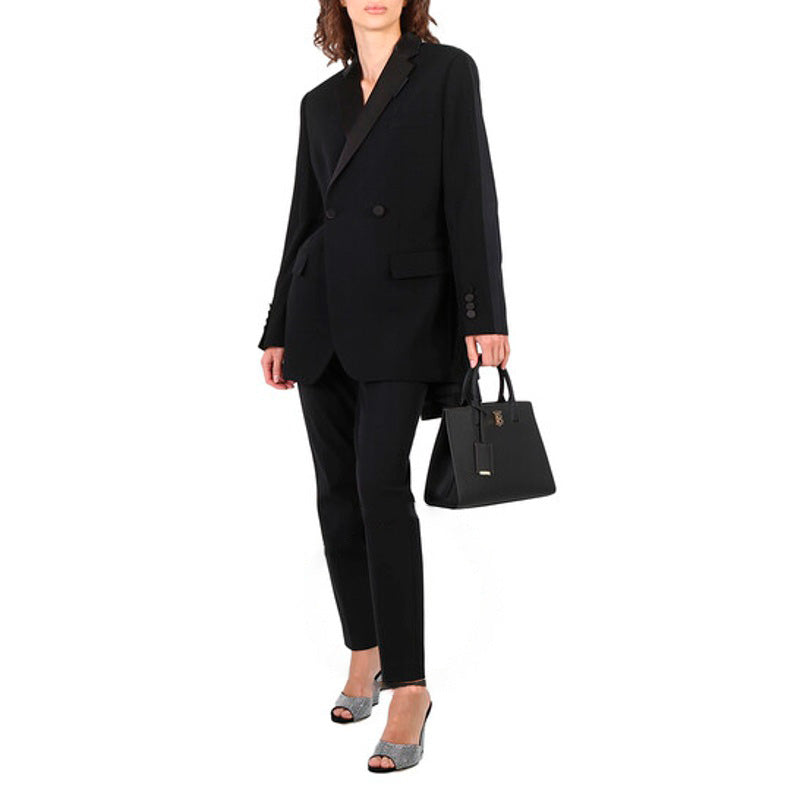 Bolsa Shopper Black Frances TB Plaque
