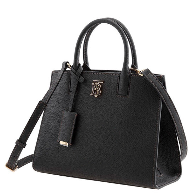 Bolsa Shopper Black Frances TB Plaque
