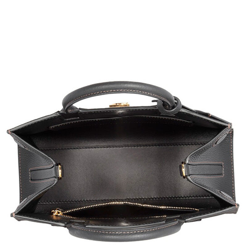 Bolsa Shopper Black Frances TB Plaque