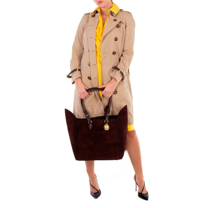 Bolsa Shopper Medium Suede Shield