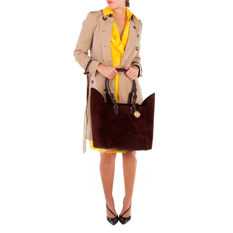 Bolsa Shopper Medium Suede Shield
