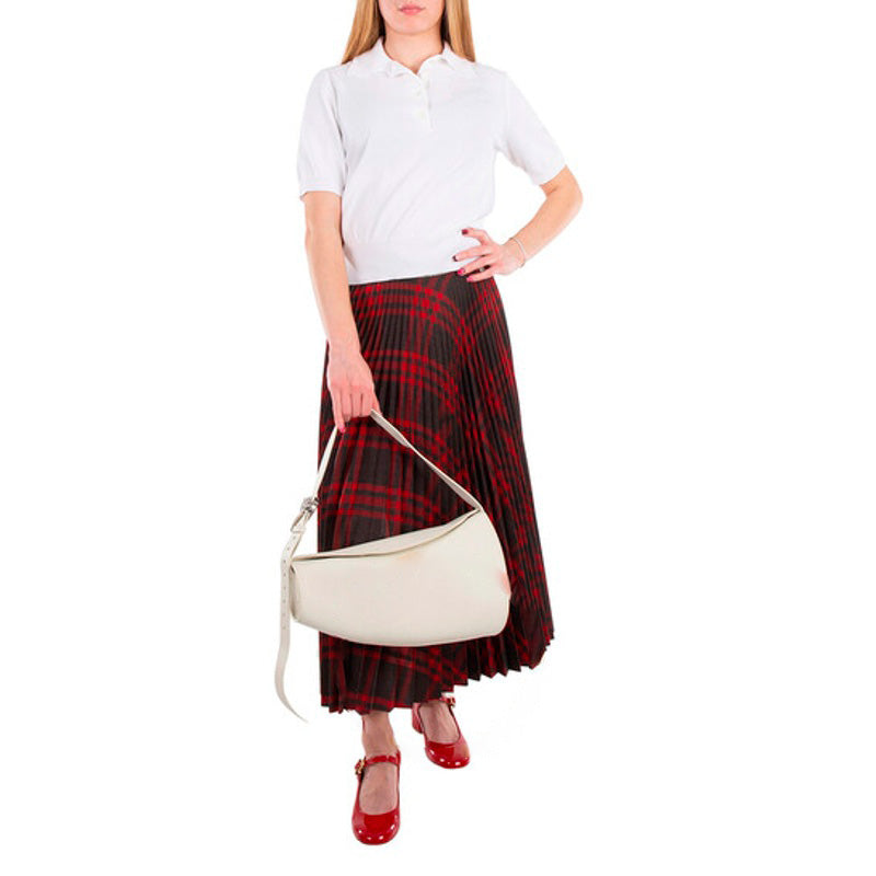 Bolsa Shoulder Large Horn in Almond