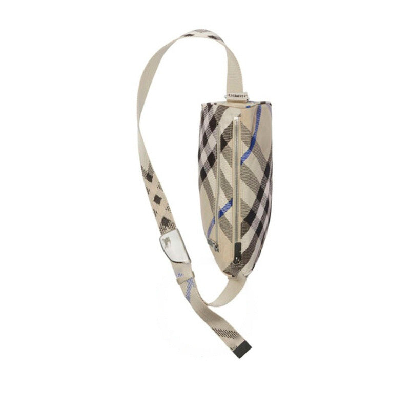 Bolsa Messenger Small Shield Checked Pattern