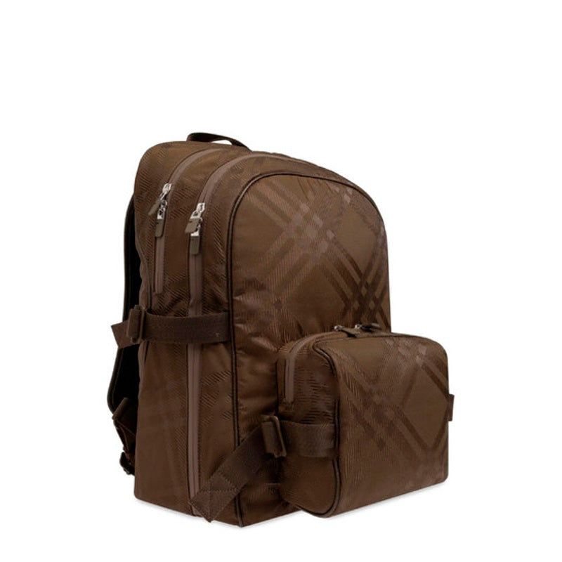 Bolsa Mochila Checked Jacquard Zipped Up