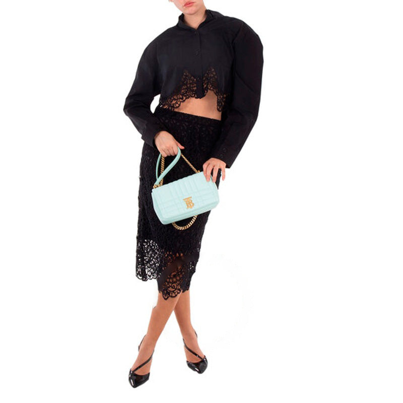 Bolsa Shoulder Cool Mint Quilted Small Lola