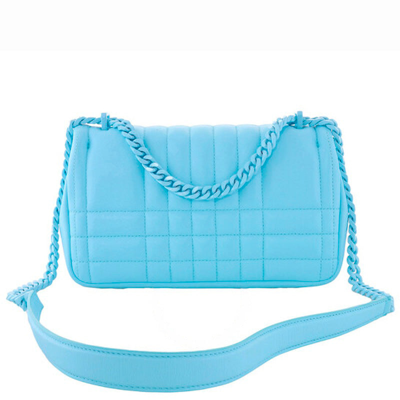 Bolsa Shoulder Cool Sky Blue Quilted Small Lola
