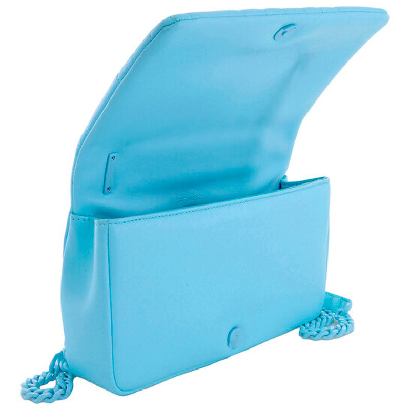 Bolsa Shoulder Cool Sky Blue Quilted Small Lola