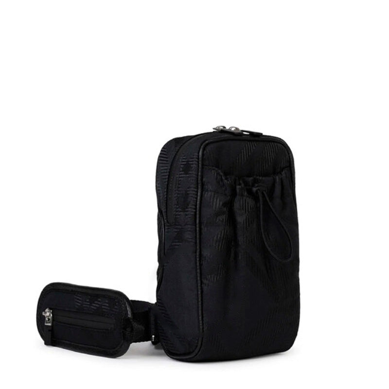 Bolsa Wallet Check Jacquard Zipped Mobile Phone