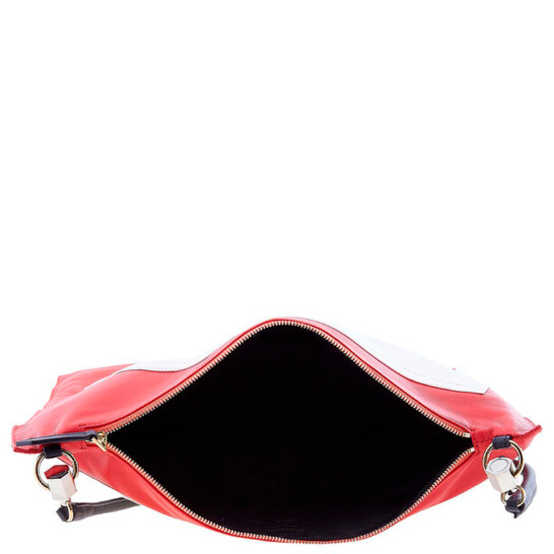 Bolsa Shoulder Bright Red Letter Motif Flag