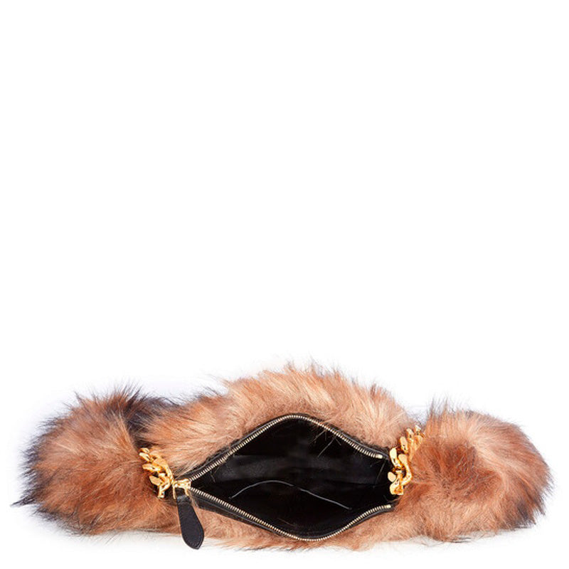 Bolsa Shoulder Dark Ladies Faux Fur Olympia