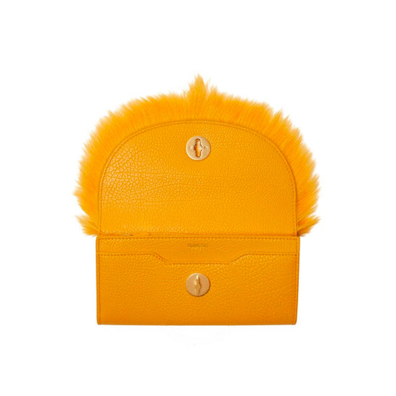 Bolsa Wallet Faux Fur Chess Continental