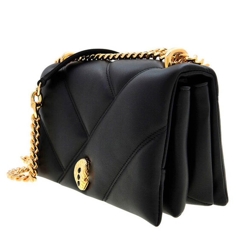 Bolsa Shoulder Serpenti Cabochon In Black