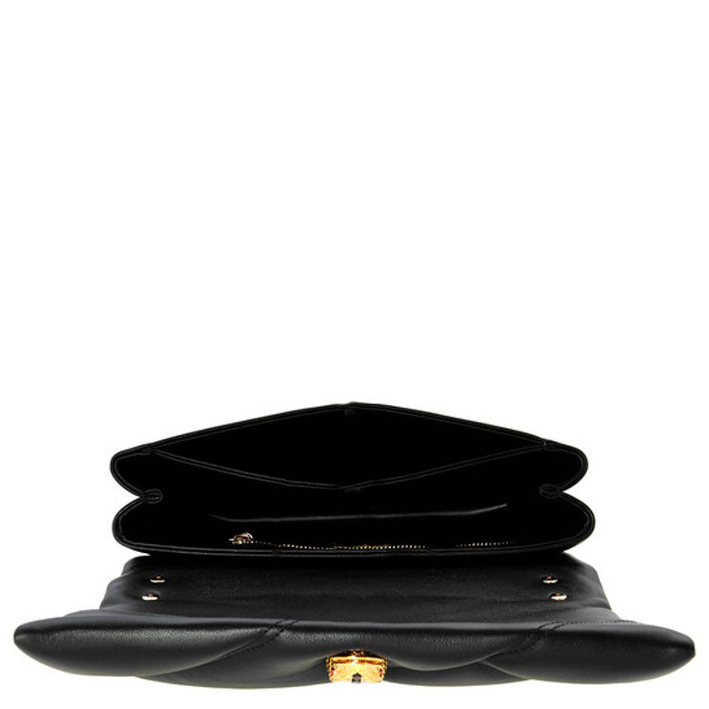 Bolsa Shoulder Serpenti Cabochon In Black