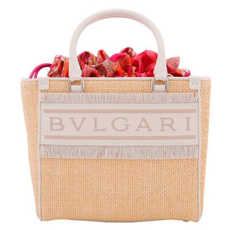 Bolsa Beach Ivory Raffia Logo - Mercado de Luxo - O Maior E-Commerce de Bens, Produtos e Serviços de Luxo do Brasil.