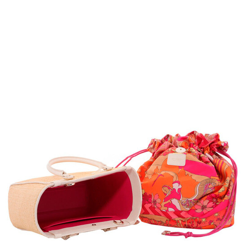 Bolsa Beach Ivory Raffia Logo