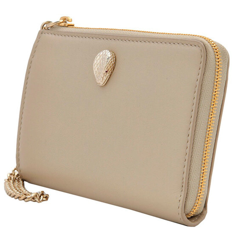 Bolsa Wallet Ivory Serpenti Forever Zipped