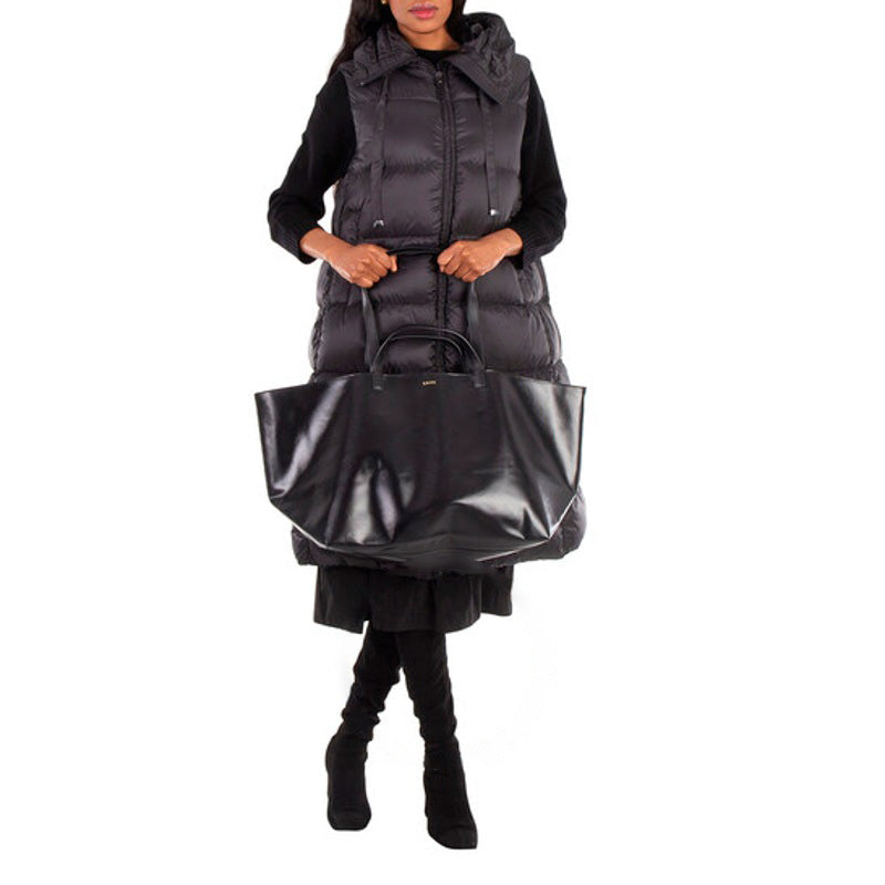 Bolsa Shopper Pratique Medium BlackOrange Pvc Canvas