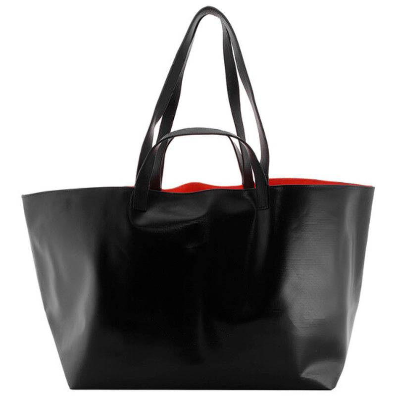 Bolsa Shopper Pratique Medium BlackOrange Pvc Canvas