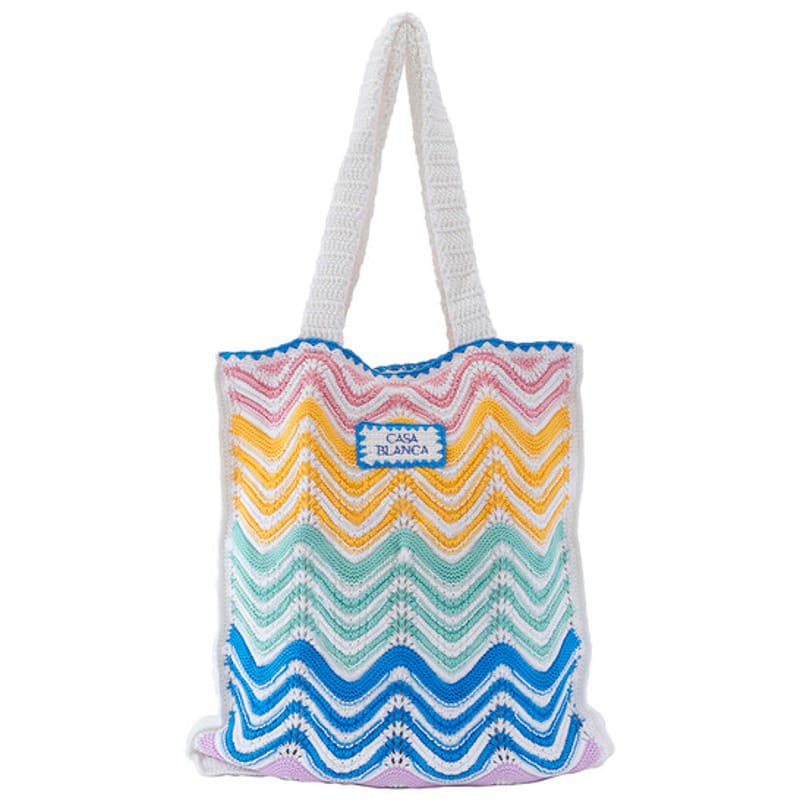 Bolsa Shopper Ladies Gradient Wave Crochet - Mercado de Luxo - O Maior E-Commerce de Bens, Produtos e Serviços de Luxo do Brasil.