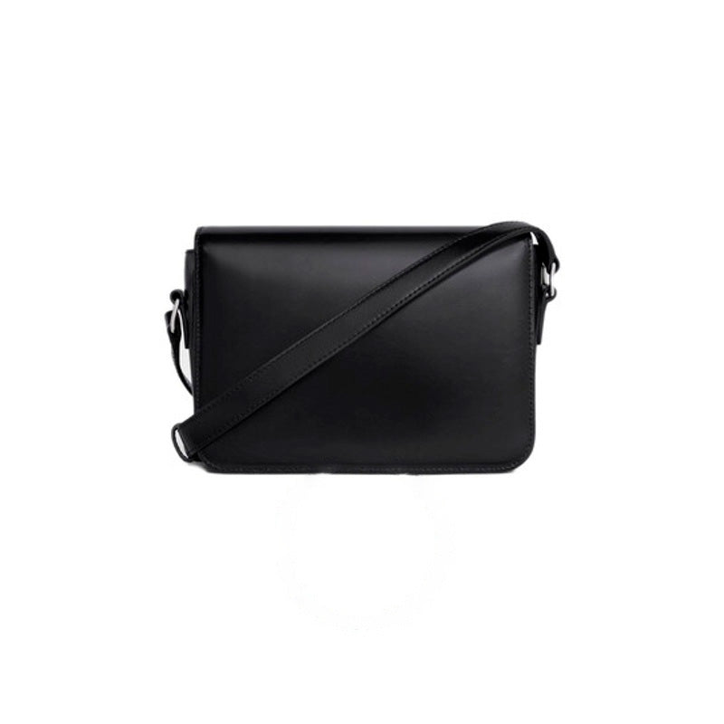 Bolsa Crossbody Shinyskin Teen Triomphe In Black