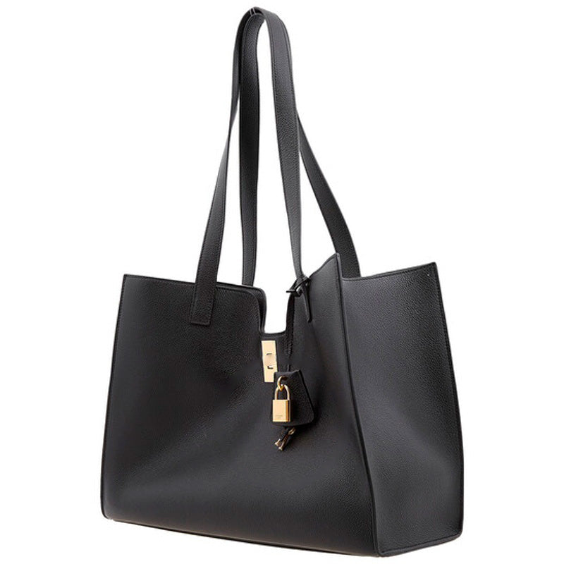 Bolsa Shoulder Cabas 16 Soft In Supple Grainedskin Black