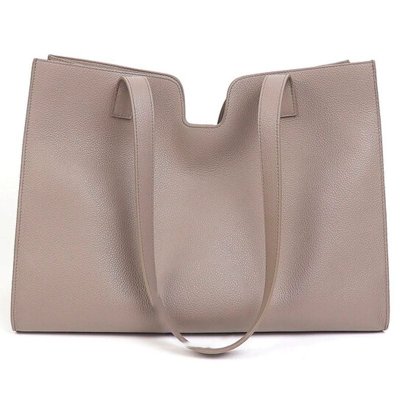 Bolsa Shoulder Cabas 16 Soft In Supple Grainedskin Pebble