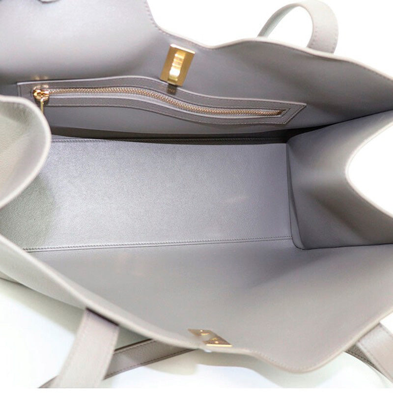 Bolsa Shoulder Cabas 16 Soft In Supple Grainedskin Pebble