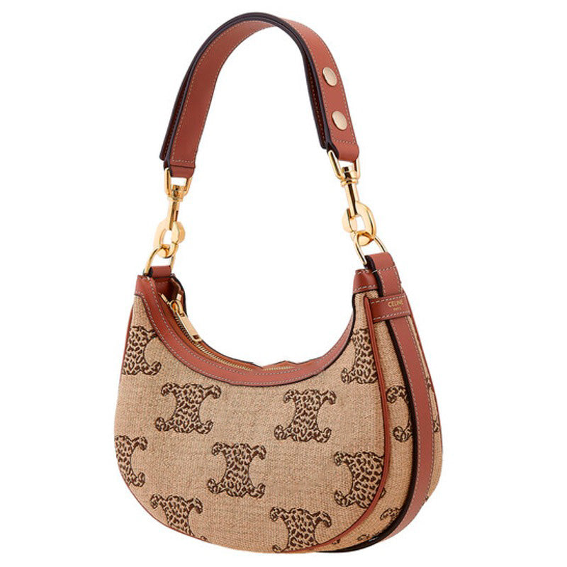 Bolsa Shoulder Leopard Triomphe Medium Ava Strap