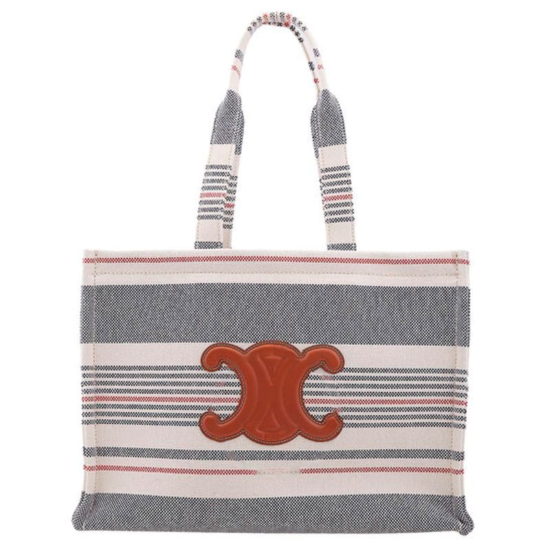 Bolsa Beach Large Cabas Thais In Striped Textile Andskin - Mercado de Luxo - O Maior E-Commerce de Bens, Produtos e Serviços de Luxo do Brasil.