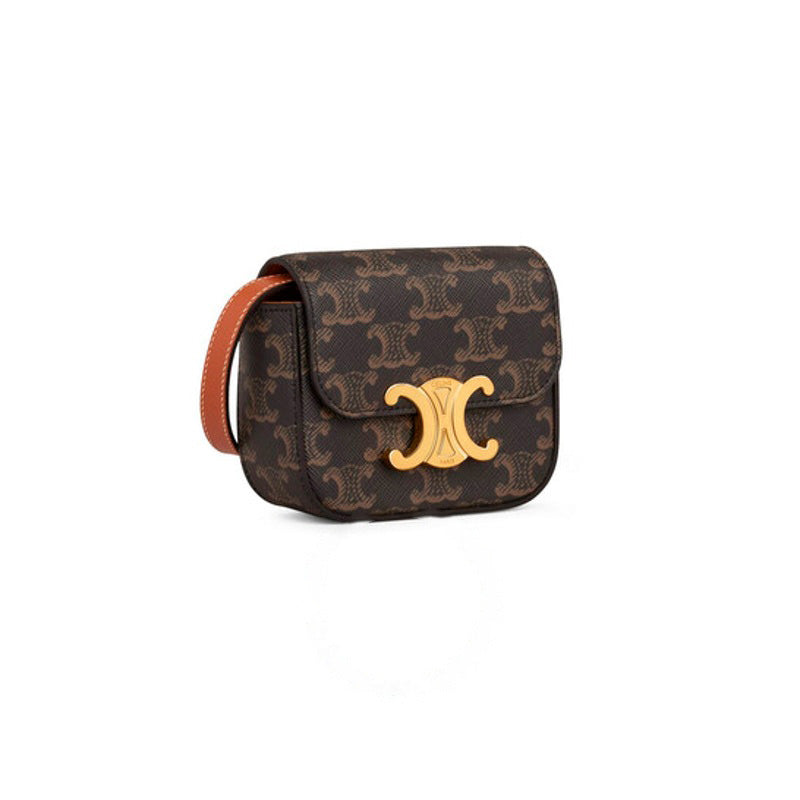 Bolsa Crossbody Triomphe Canvas andskin Mini Claude