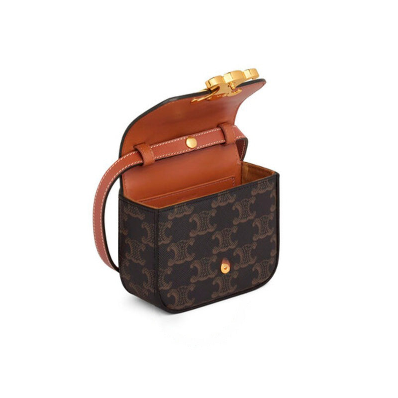 Bolsa Crossbody Triomphe Canvas andskin Mini Claude