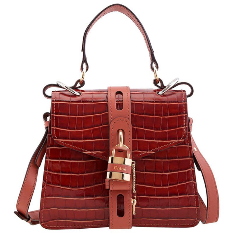 Bolsa Shoulder Crocodile Embossed Small Aby Day - Mercado de Luxo - O Maior E-Commerce de Bens, Produtos e Serviços de Luxo do Brasil.