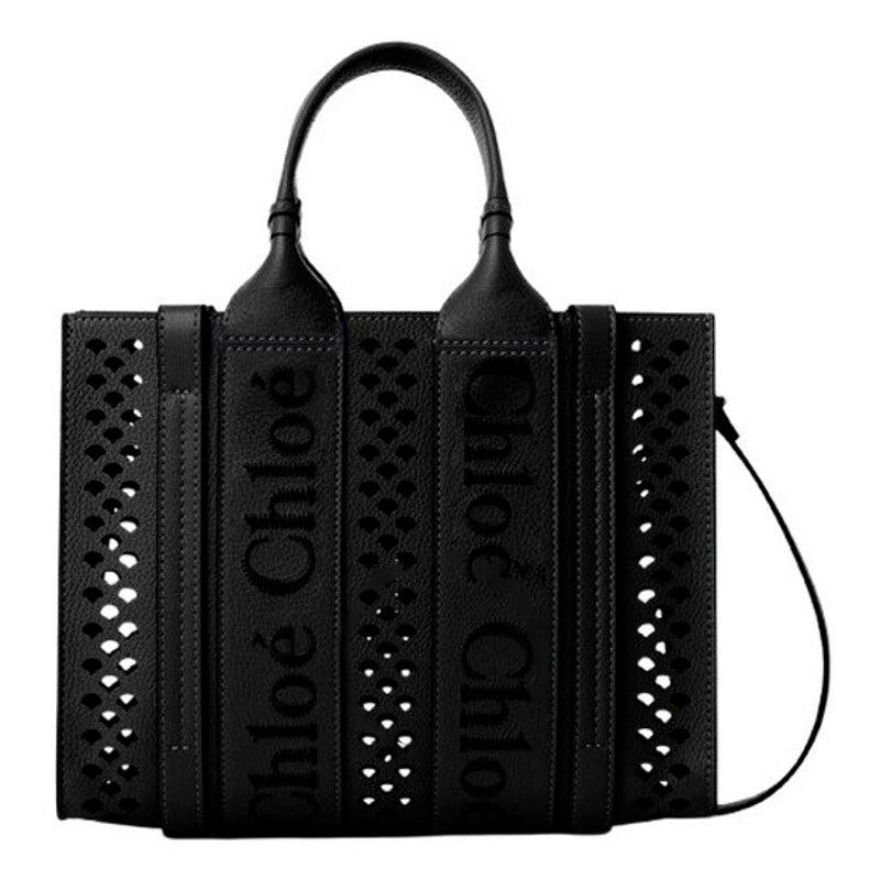 Bolsa Shopper Small Woody Black - Mercado de Luxo - O Maior E-Commerce de Bens, Produtos e Serviços de Luxo do Brasil.